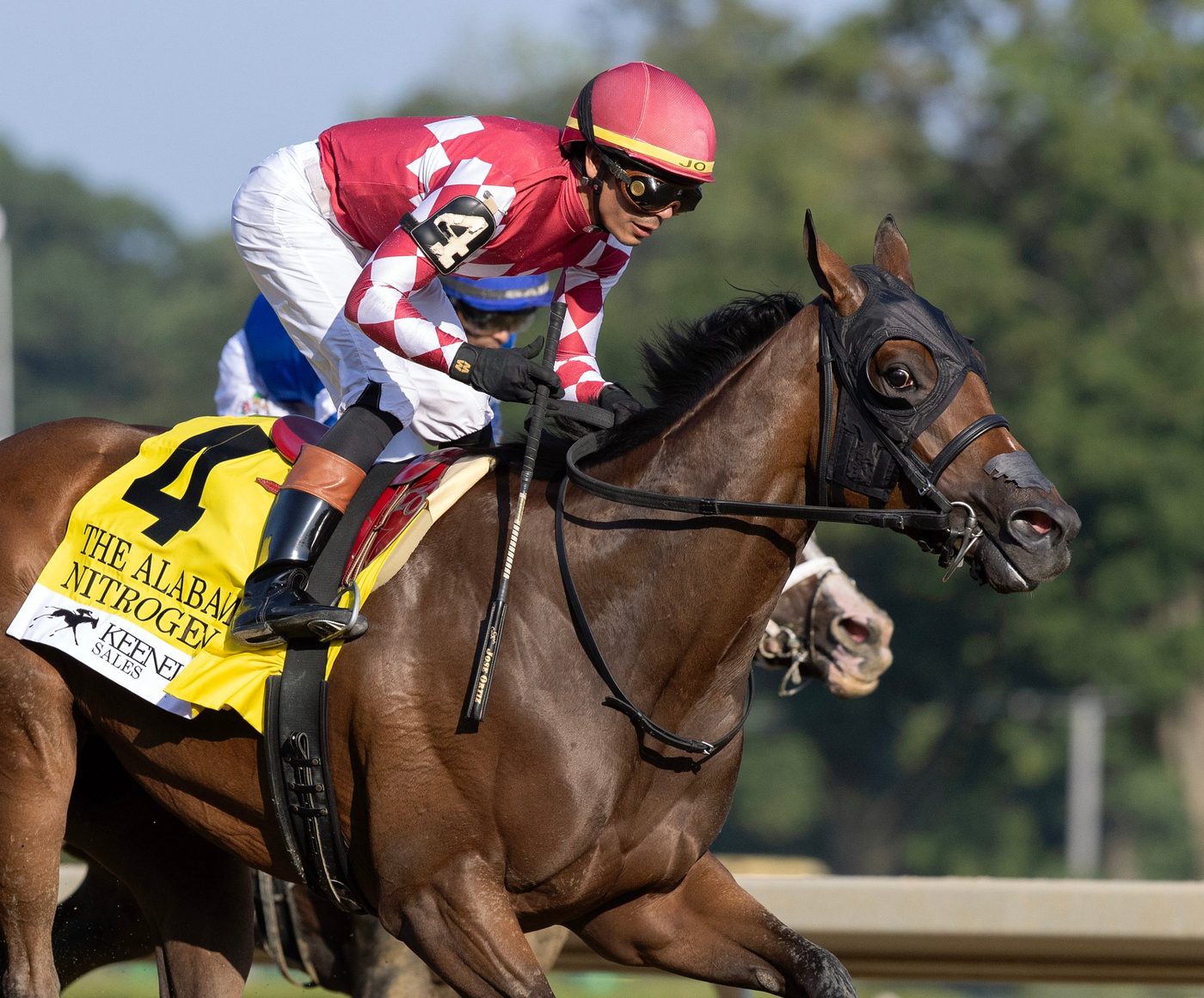 Nitrogen and Jose Ortiz winning the Alabama at Saratoga
