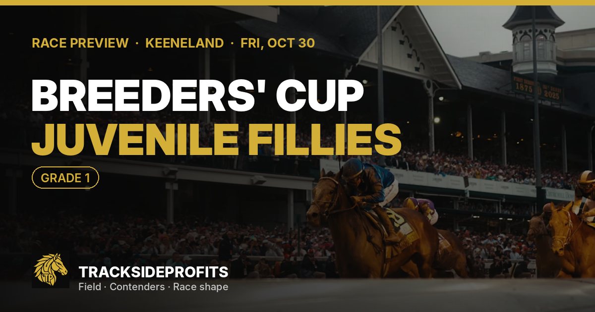 Breeders' Cup Juvenile Fillies (Grade 1) preview, Keeneland